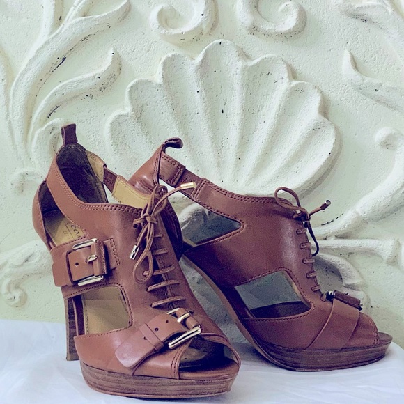 Coach Sofia Platform Sandal in Caramel Matte - Picture 4 of 13
